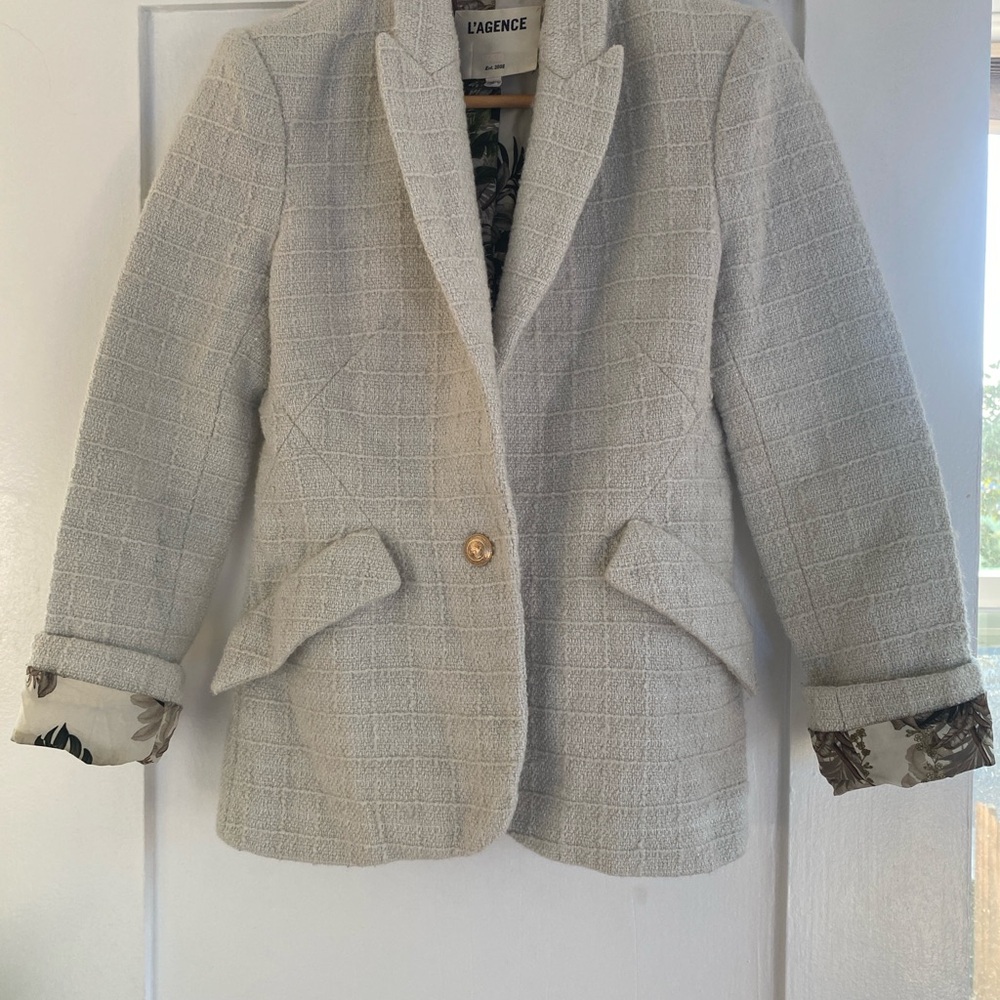 【L'AGENCE】chamberlain tweed ブレザー L'AGENCE Chamberlain Blazer | Shopbop